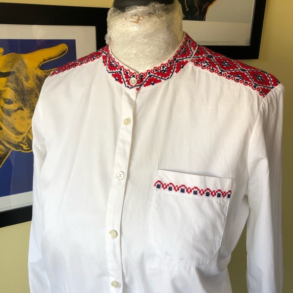 J.Crew Embroidered Tunic - Beach Coverup, Sz. S - Picture 7 of 8